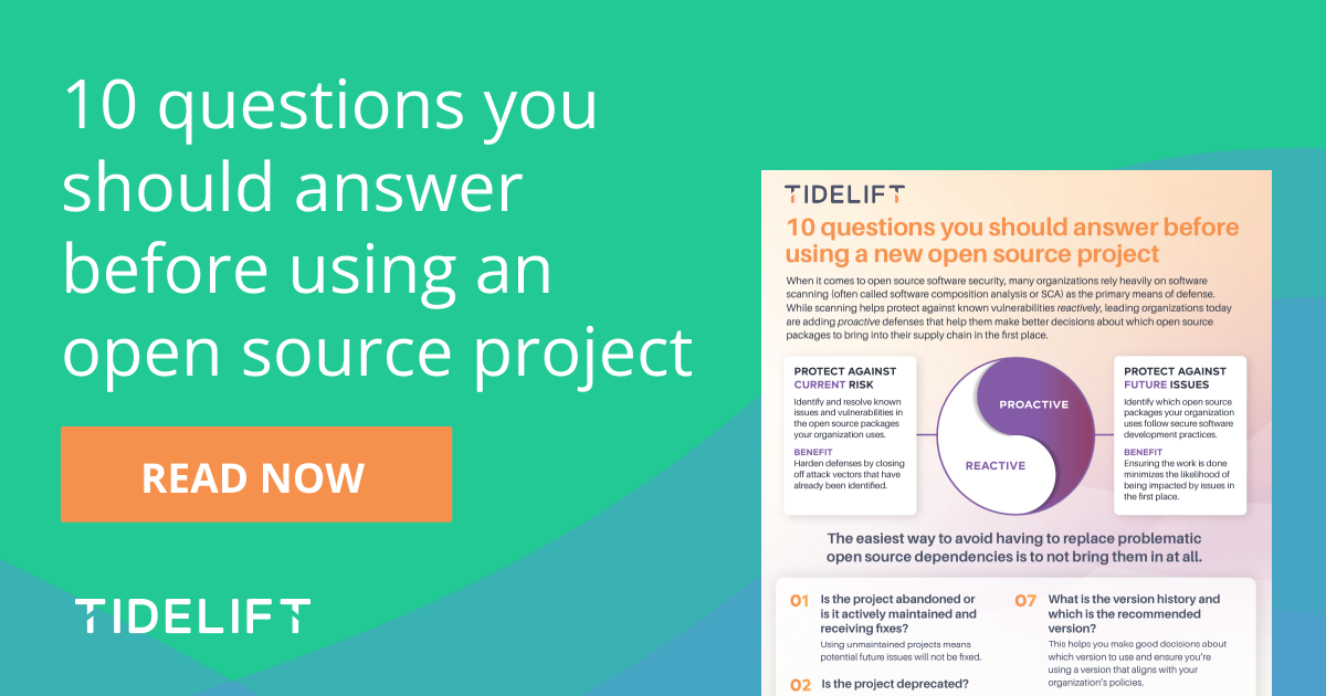 10 questions you should answer before using an open source project
