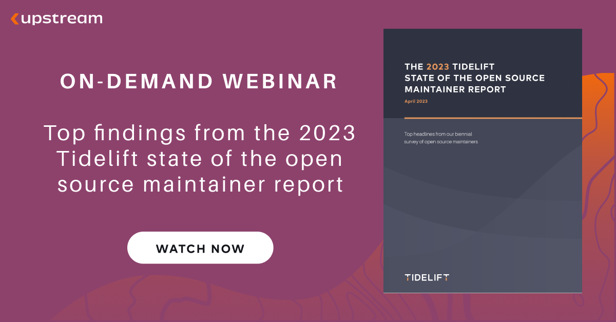 Top findings from the 2023 Tidelift state of the open source maintainer report
