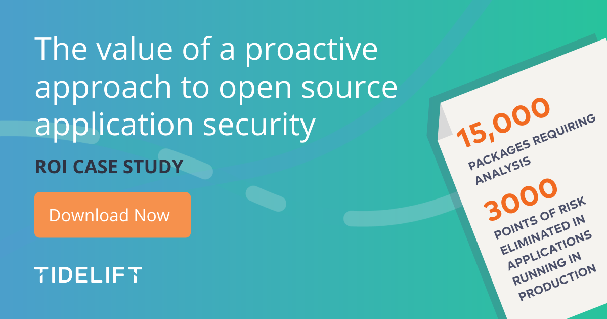 ROI case study: The value of a proactive approach to open source application security