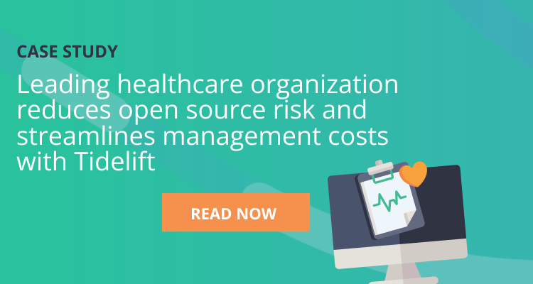 Case story: Leading healthcare organization reduces open source risk and streamlines management costs with Tidelift