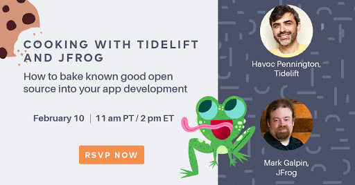 Cooking with Tidelift and JFrog: How to bake known good open source into your app development