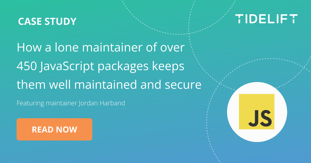 Maintainer case study: How a lone maintainer of over 450 JavaScript packages keeps them well maintained and secure