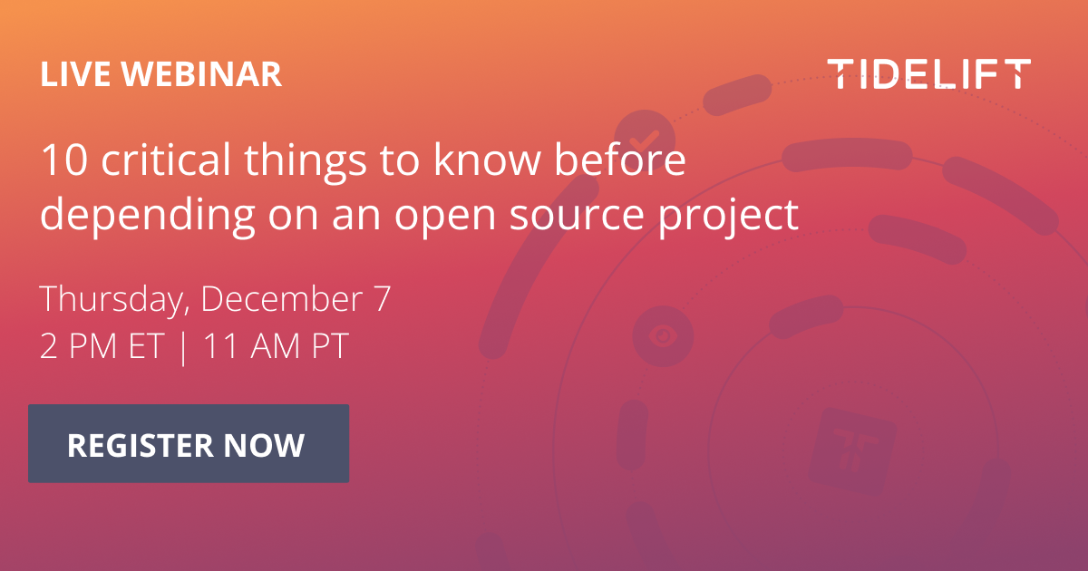 10 critical things to know before depending on an open source project