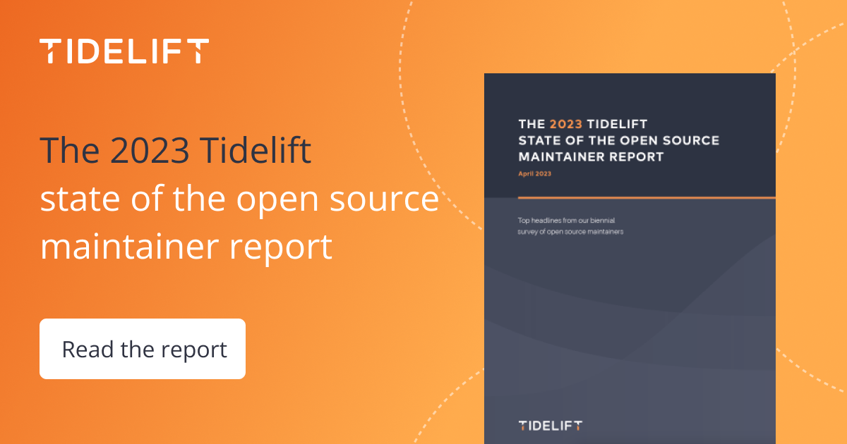 2023-tidelift-state-of-the-open-source-maintainer