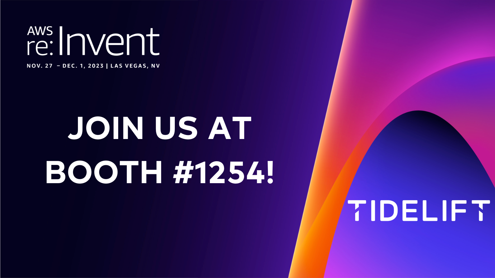 Tidelift at AWS re:Invent 2023