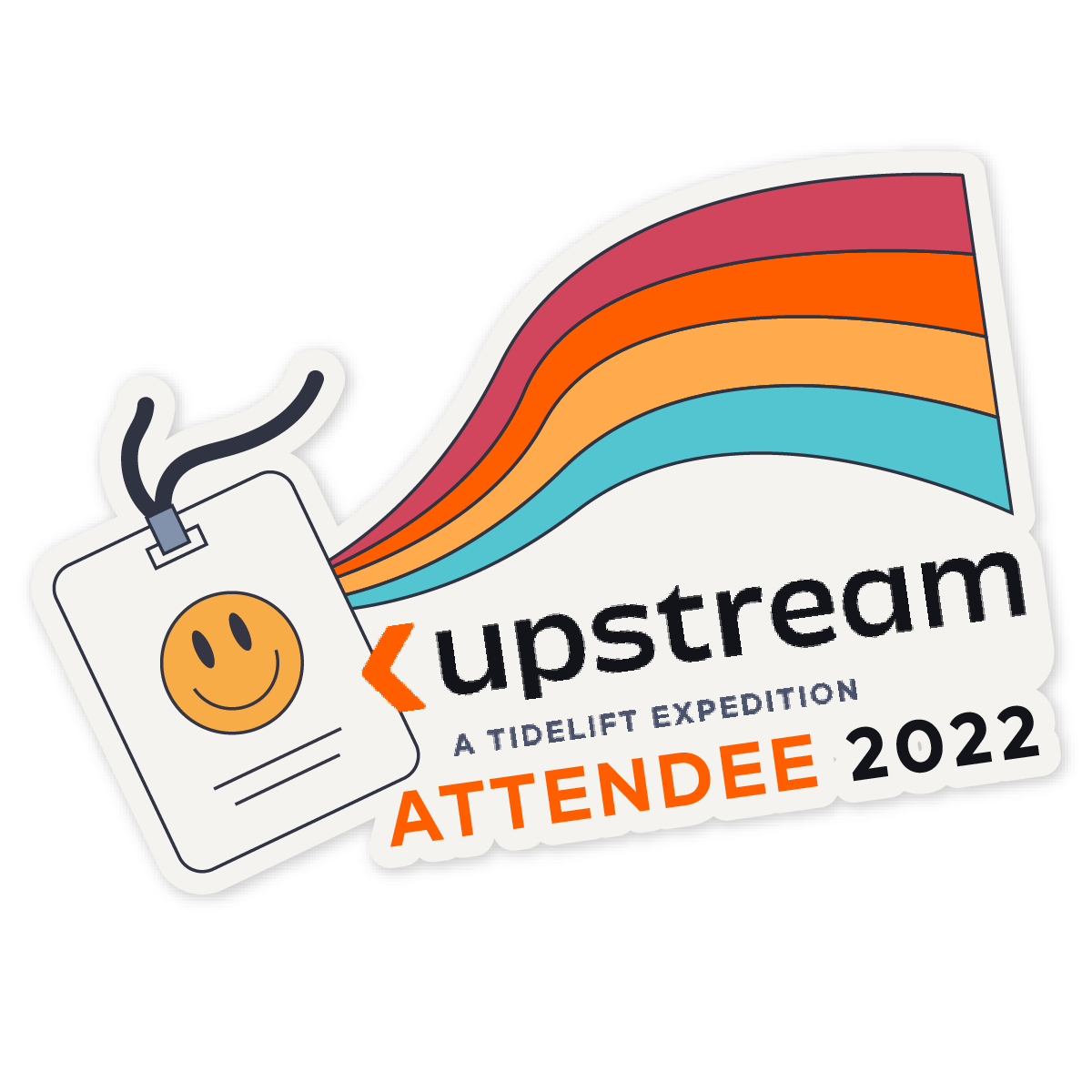 upstream attendee sticker
