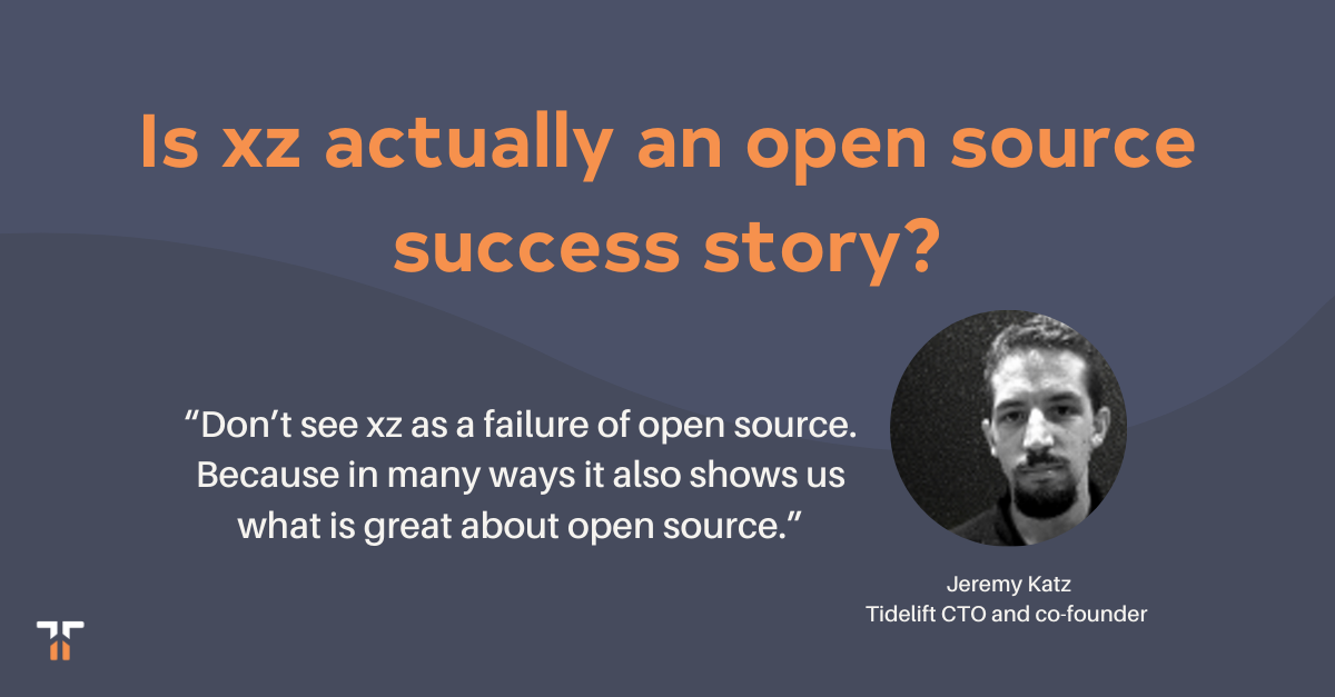 Is xz actually an open source success story?